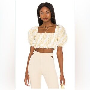 For Love & Lemons Lucie cropped Top NWT XL